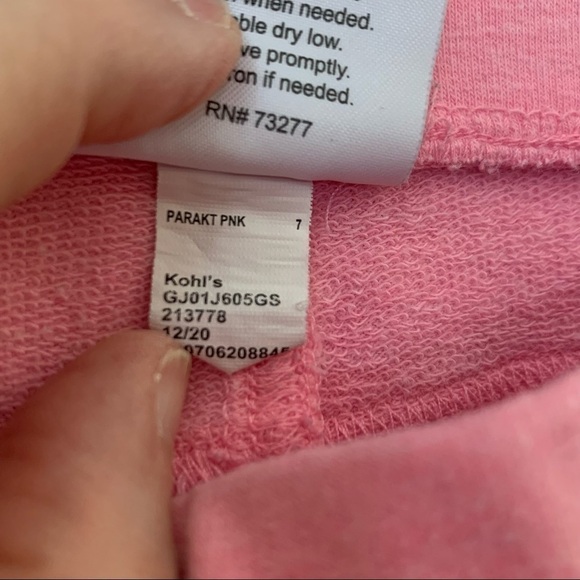 Jumping Bean Soft Baby Pink Pull-On shorts with Pockets and Cuffs. Size 7 - Picture 5 of 5